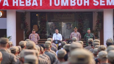 Pemkot Surabaya Bersama TNI-Polri Gelar Apel Pemberantasan Jukir Liar dan Premanisme